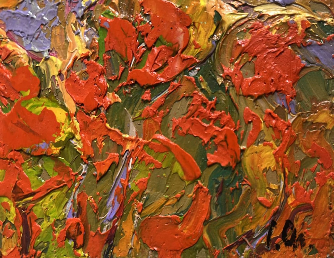 Oil painting Autumn Crimson Alex Kalenyuk - 9