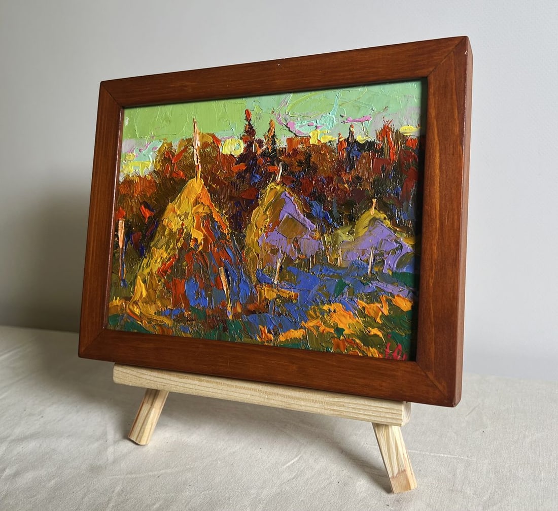 Oil painting The sun is setting Alex Kalenyuk - 2