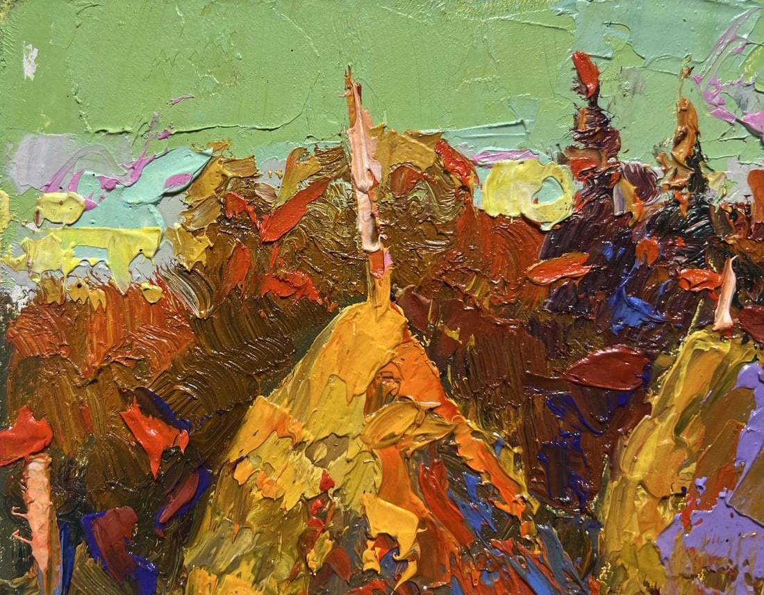 Oil painting The sun is setting Alex Kalenyuk - 4