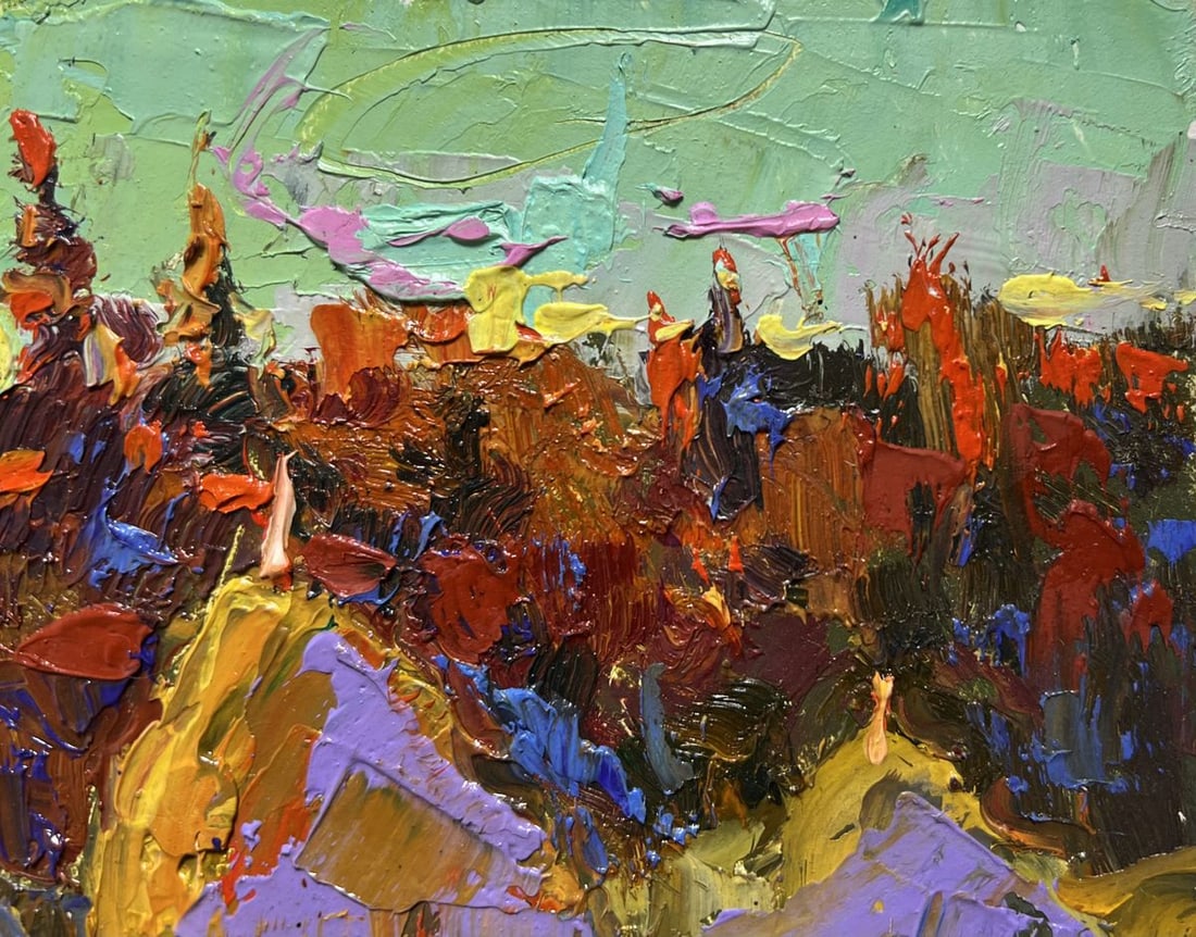 Oil painting The sun is setting Alex Kalenyuk - 6