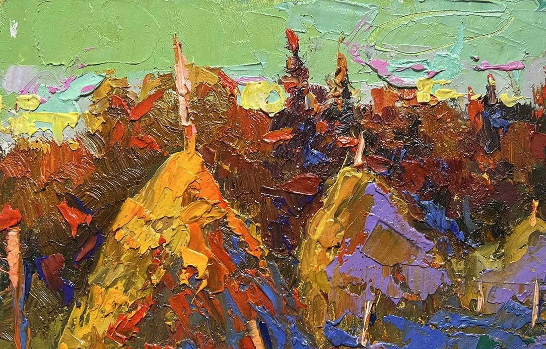 Oil painting The sun is setting Alex Kalenyuk - 7