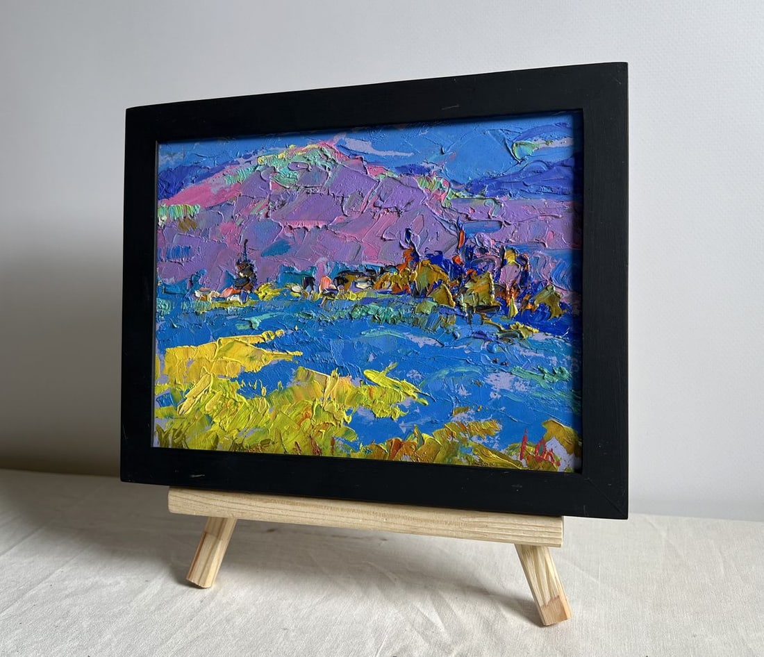 Oil painting Twilight in the Mountains Alex Kalenyuk - 2