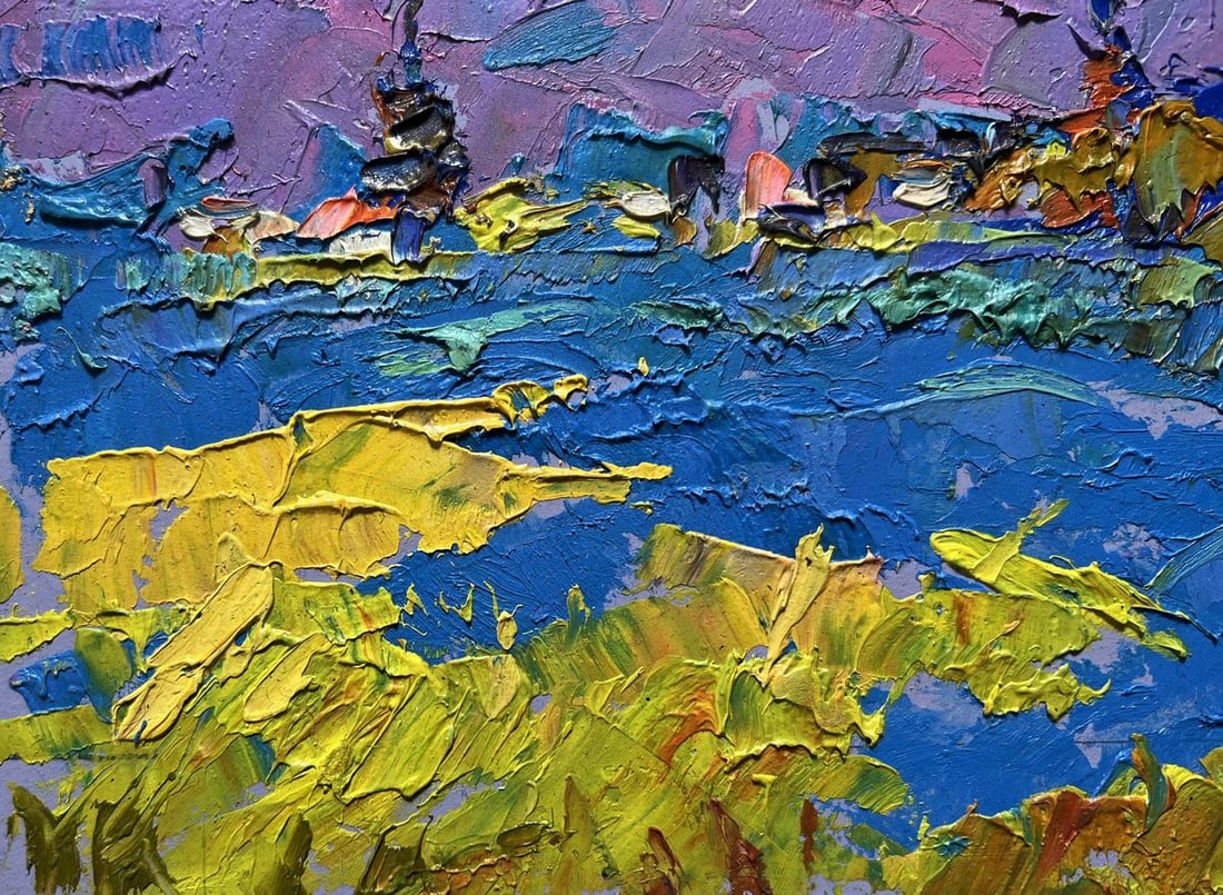 Oil painting Twilight in the Mountains Alex Kalenyuk - 5