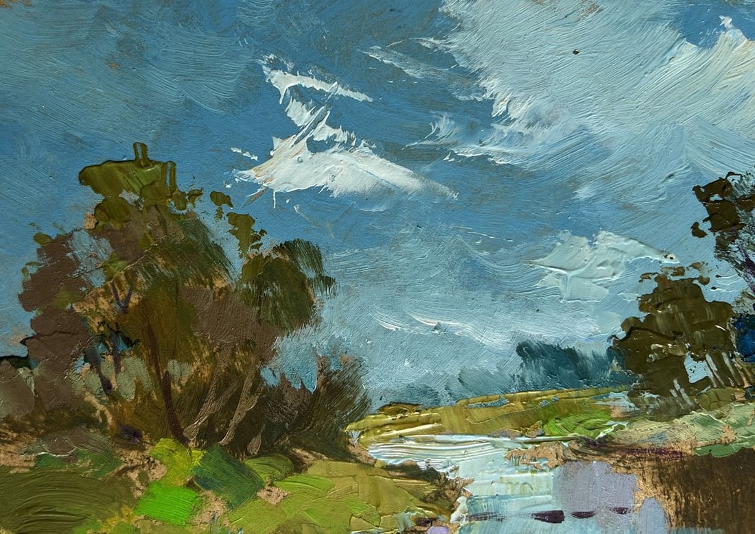 Oil painting The Winding River Yuriy Suprunchuk - 6