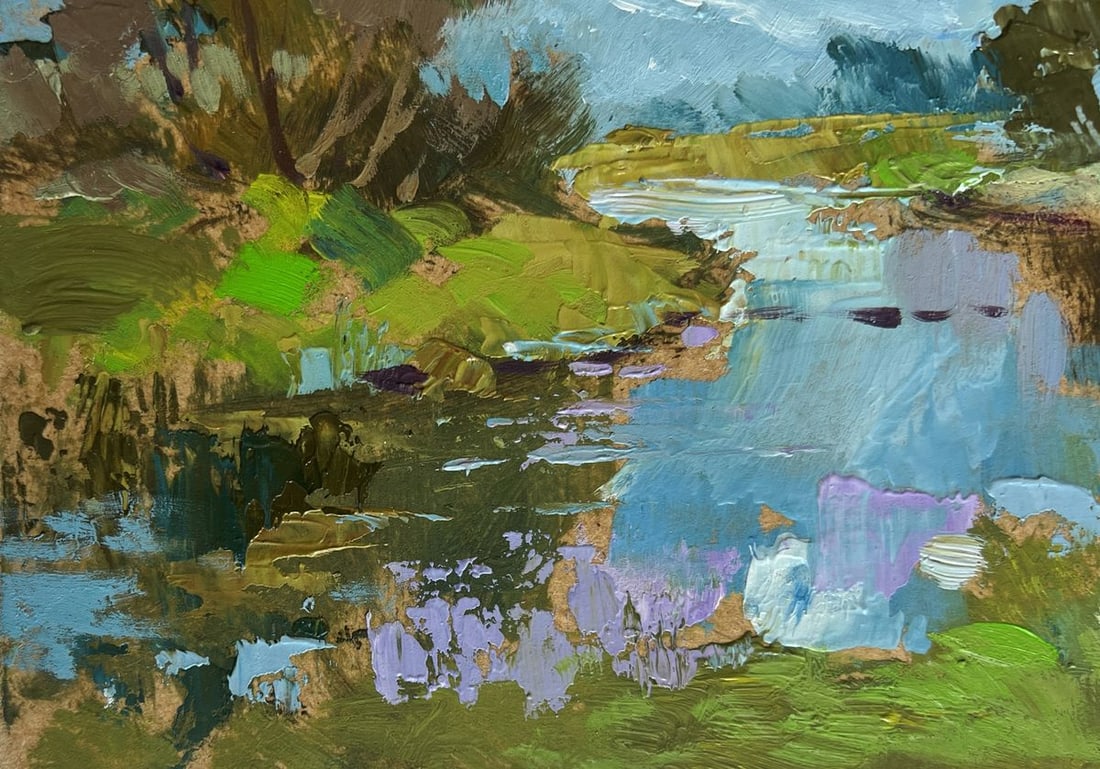 Oil painting The Winding River Yuriy Suprunchuk - 7