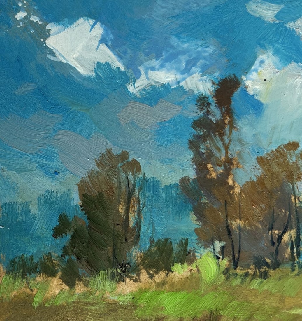 Oil painting A lonely boat among the reeds Yuriy Suprunchuk - 6