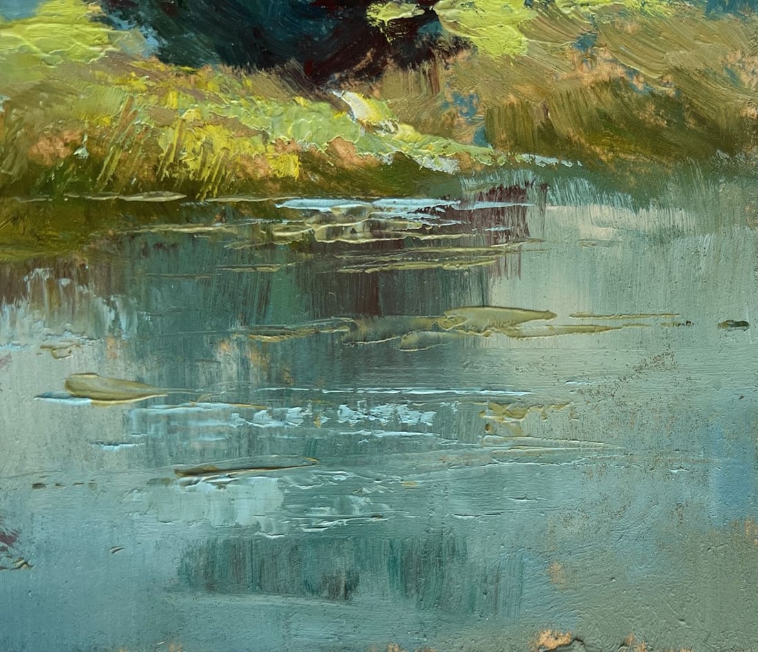 Oil painting Two people are sailing on a boat Yuriy Suprunchuk - 4