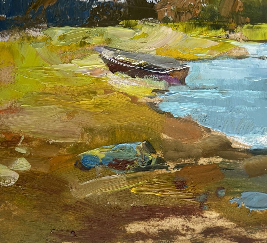 Oil painting Summer harmony of water and sky Yuriy Suprunchuk - 7