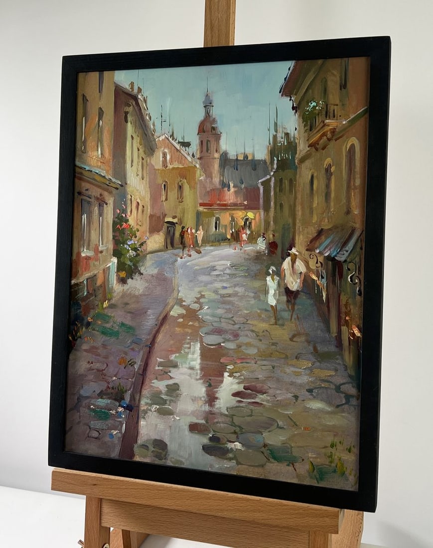 Oil painting Childhood alley Yuriy Suprunchuk - 2