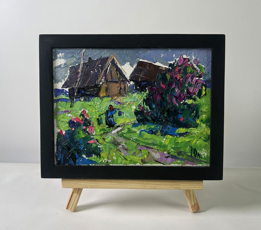 Oil painting Cool evening with the smell of grass Oleksiy Ivanyuk (1 of 8)