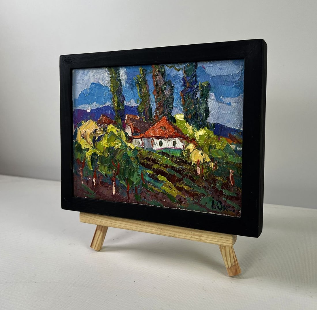 Oil painting Childhood in the aromas of grass Oksana Ivanyuk - 2