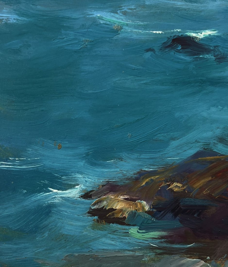 Oil painting Shore with a boat Yuriy Suprunchuk - 7