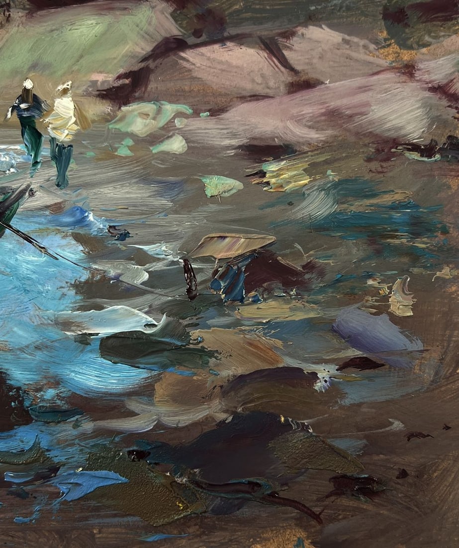 Oil painting Shore with a boat Yuriy Suprunchuk - 9