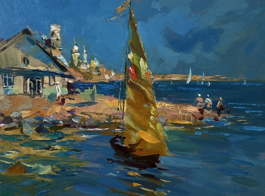 Oil painting House on the seashore Yuriy Suprunchuk - 3