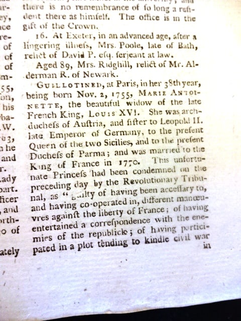 1793 Volume George Washington Speech Marie Antoinette Executed - 2
