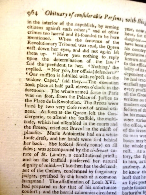 1793 Volume George Washington Speech Marie Antoinette Executed - 3