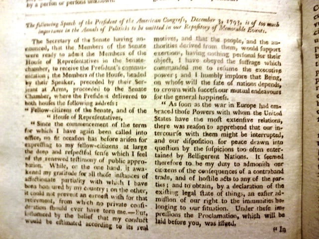 1793 Volume George Washington Speech Marie Antoinette Executed - 4