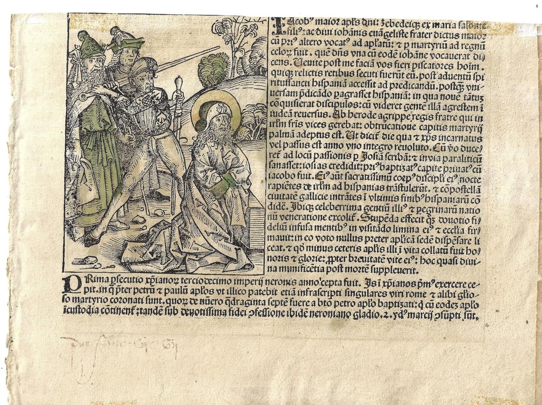 1493 Nuremburg Chrinicle Woodcuts - 2