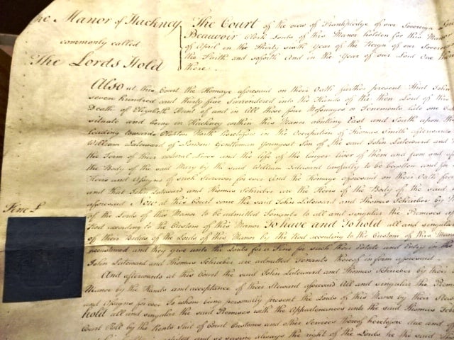 1796 Vellum Manuscript Recovery Lords Hold Manor - 2