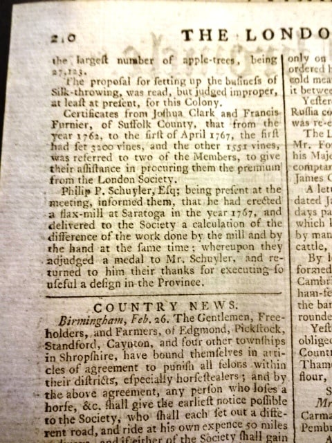 1768 London Chronicle Jonathan Swift - 3