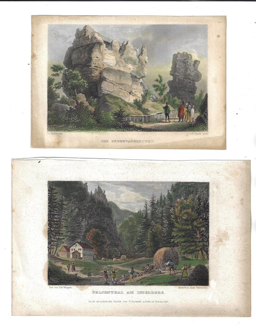1850 Colored German Landscape Prints - 2
