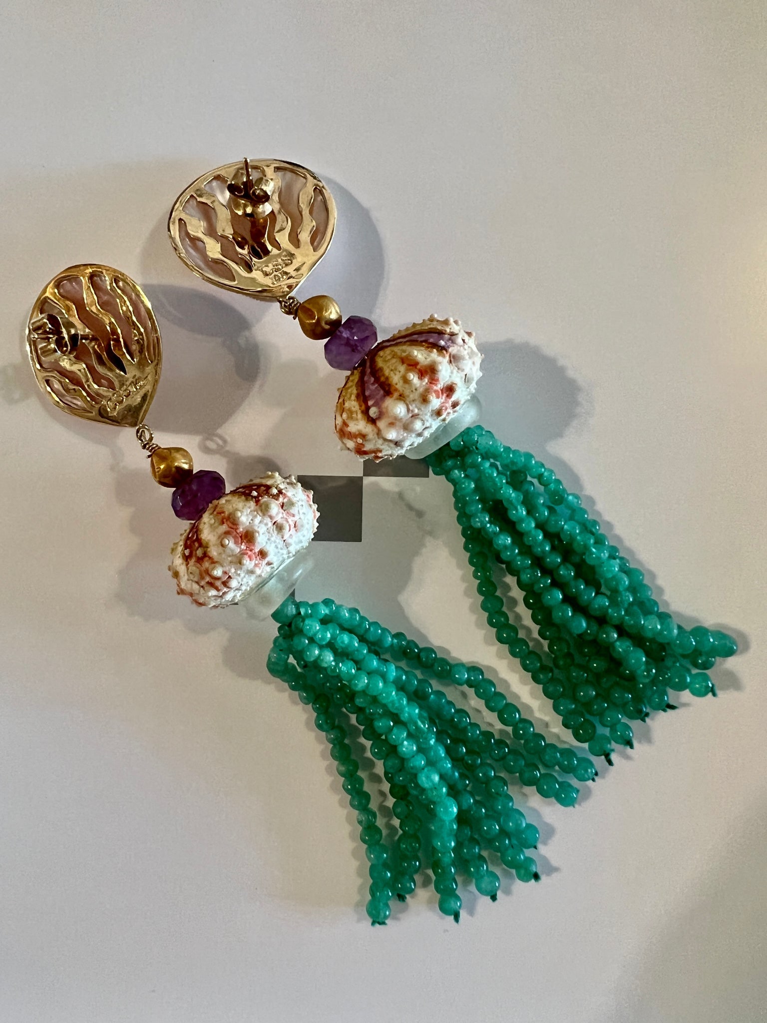 14-Karat Octopus and Emerald Earrings - 3