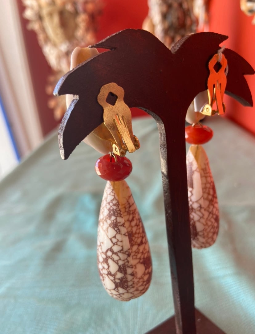 Amazonite Conus Earrings - 2