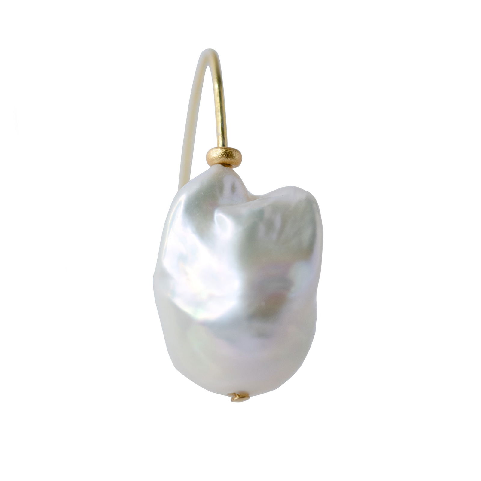 Baroque Pearl Earring 14K Gold Hooks - 5