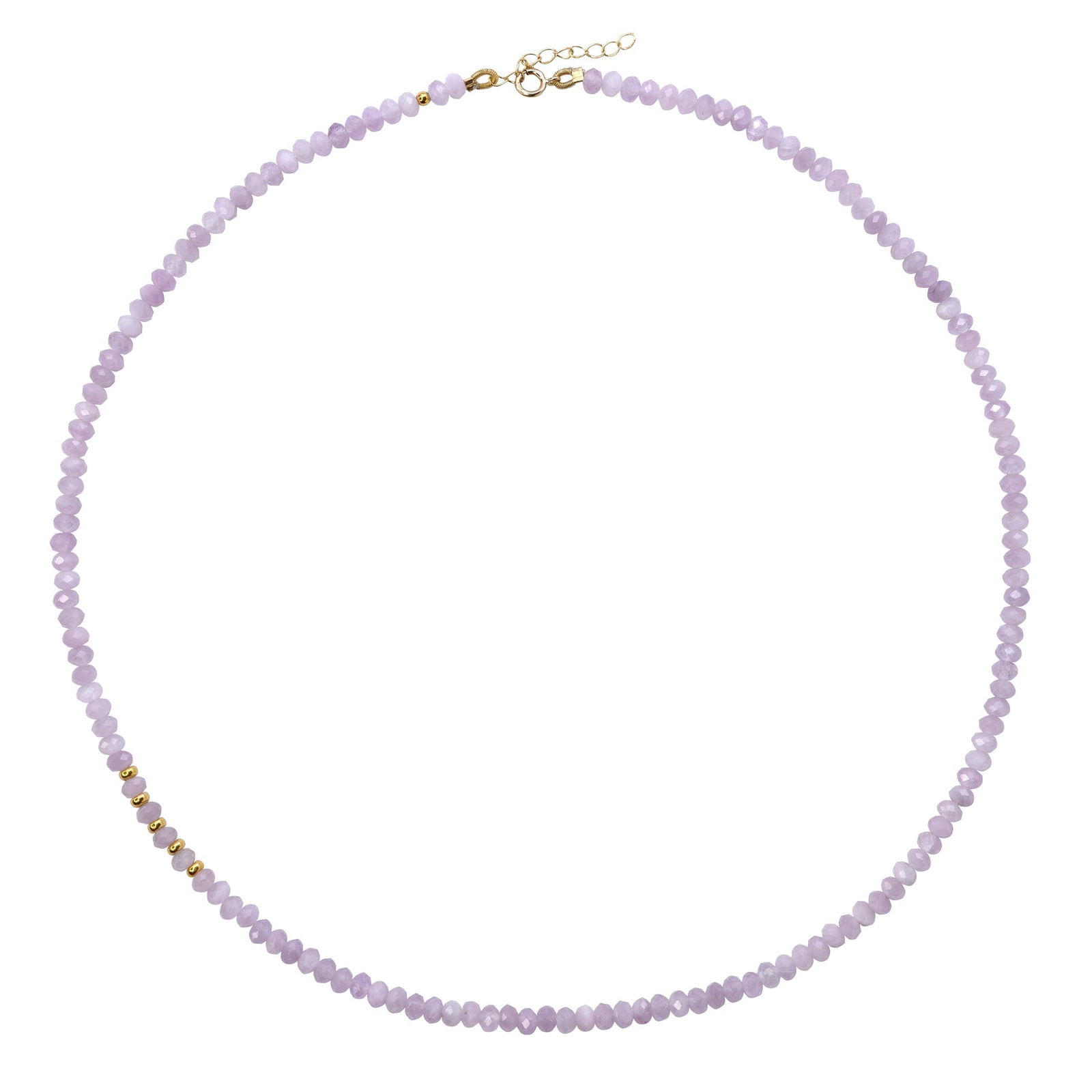 Kunzite 18K Gold Necklace (1 of 8)
