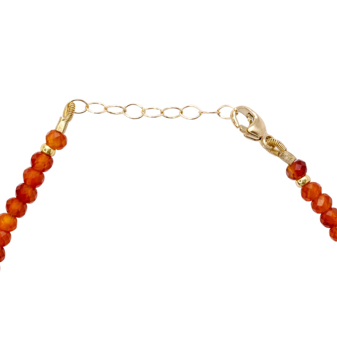 Orange Agate Bracelet 14K Gold - 3