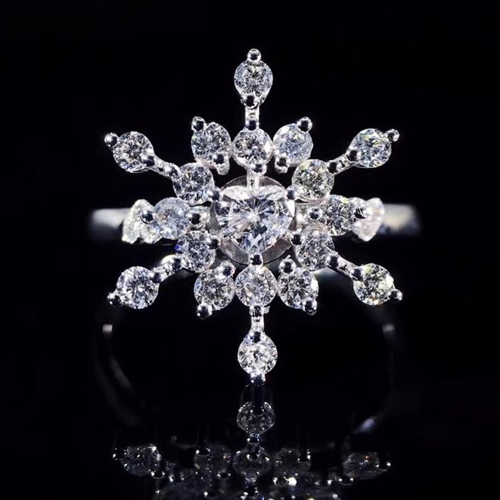 14K GOLD 0.50 CTW NATURAL H DIAMOND RING (1 of 5)