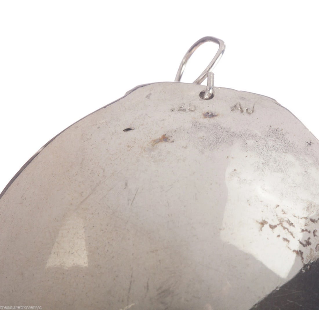 Sterling Silver Plated Brass Soup Spoon Earrings Alberto Juan - 6