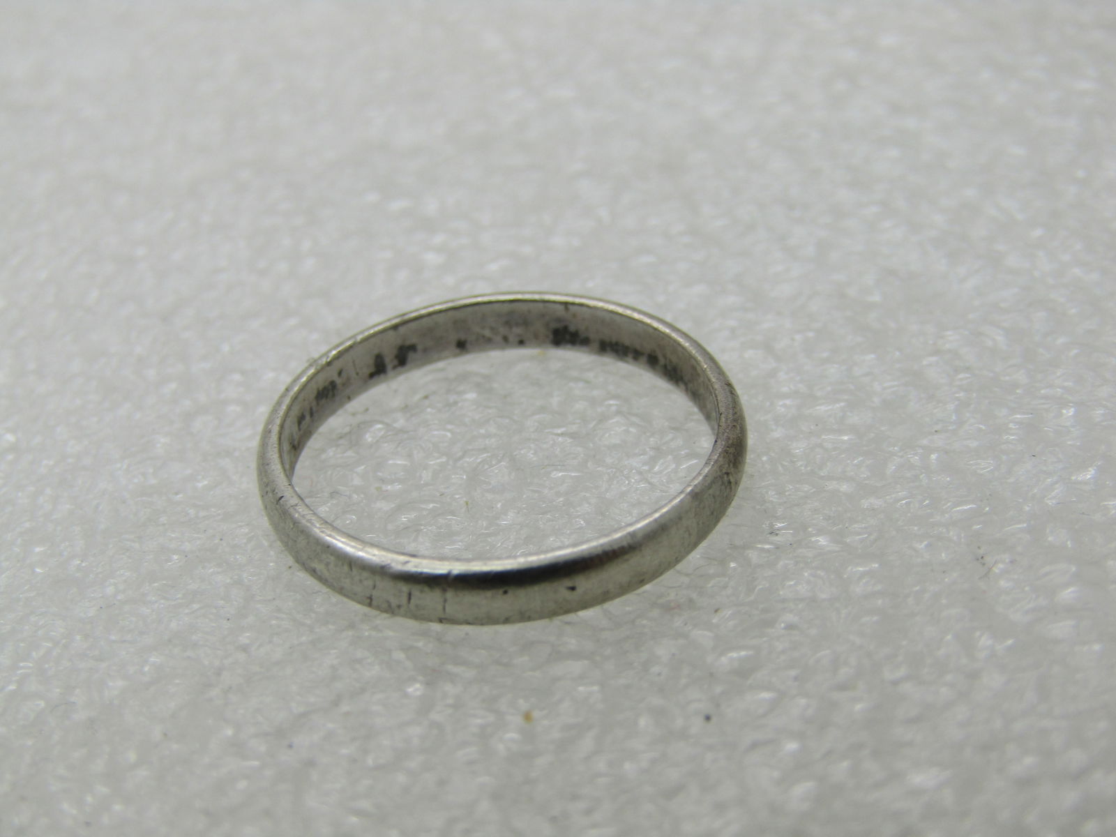 Vintage Sterling 2.5mm Wedding Band, Sz. 7, Clark & Coombs, Unisex - 4