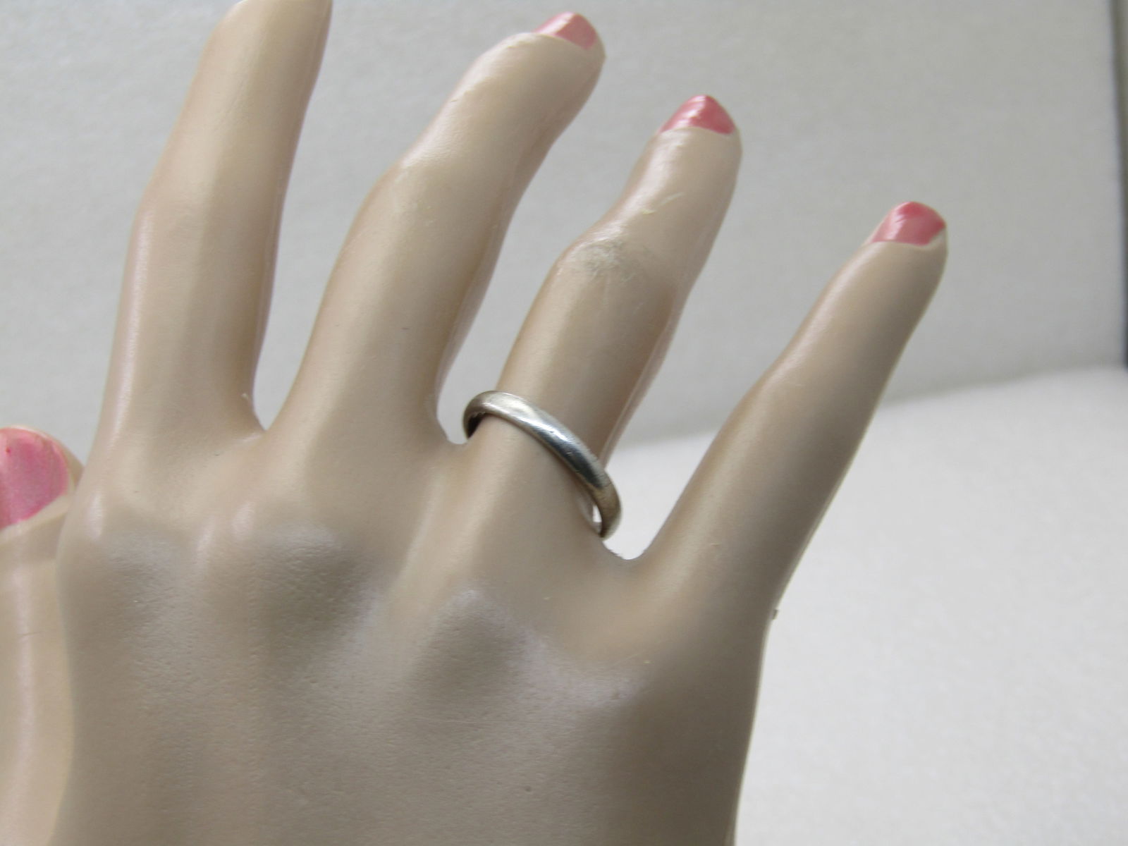 Vintage Sterling 2.5mm Wedding Band, Sz. 7, Clark & Coombs, Unisex - 6