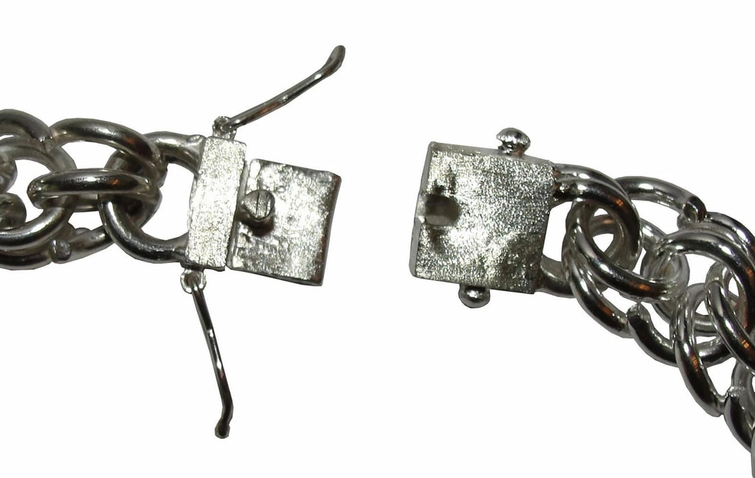 Statement Unique Sterling Silver Hand Made Chain Necklace Alberto Juan - 6