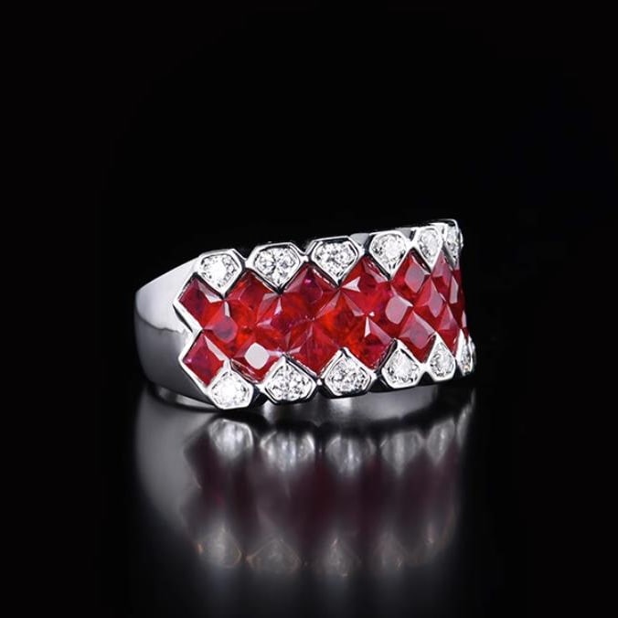 14K GOLD 2.33 CTW NATURAL RUBY & DIAMOND RING - 2