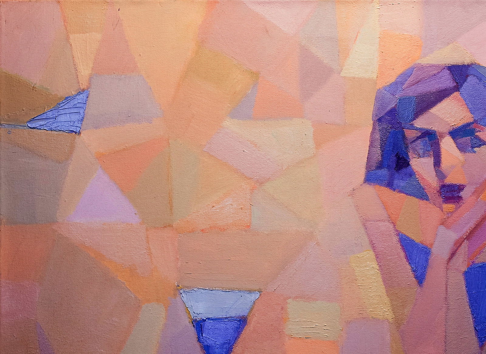 Oil painting Purple Glass of Reflection Alexey Rubanov - 2