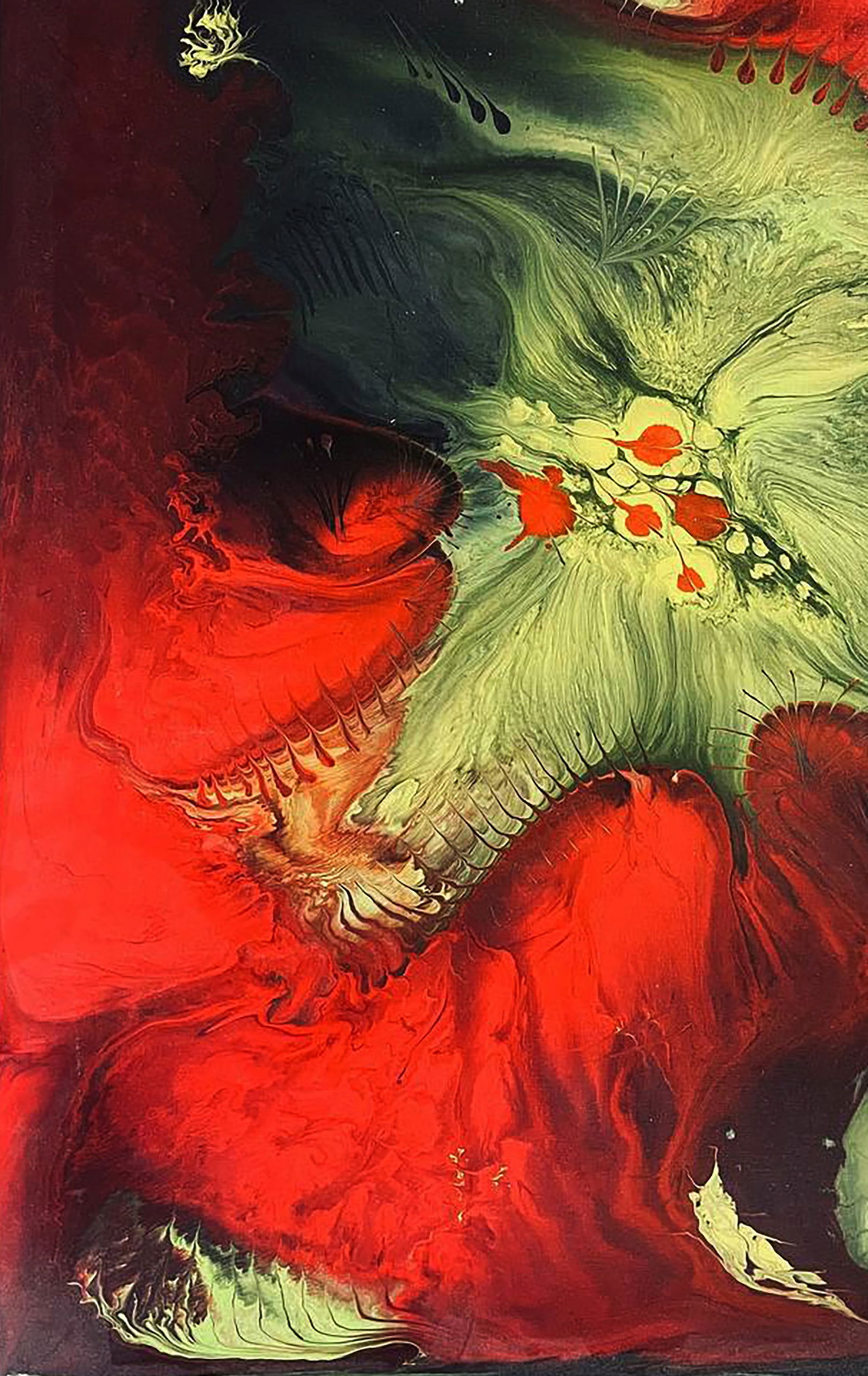 Acrylic painting The Birth of Power in Flame Irina Sitaylo - 4