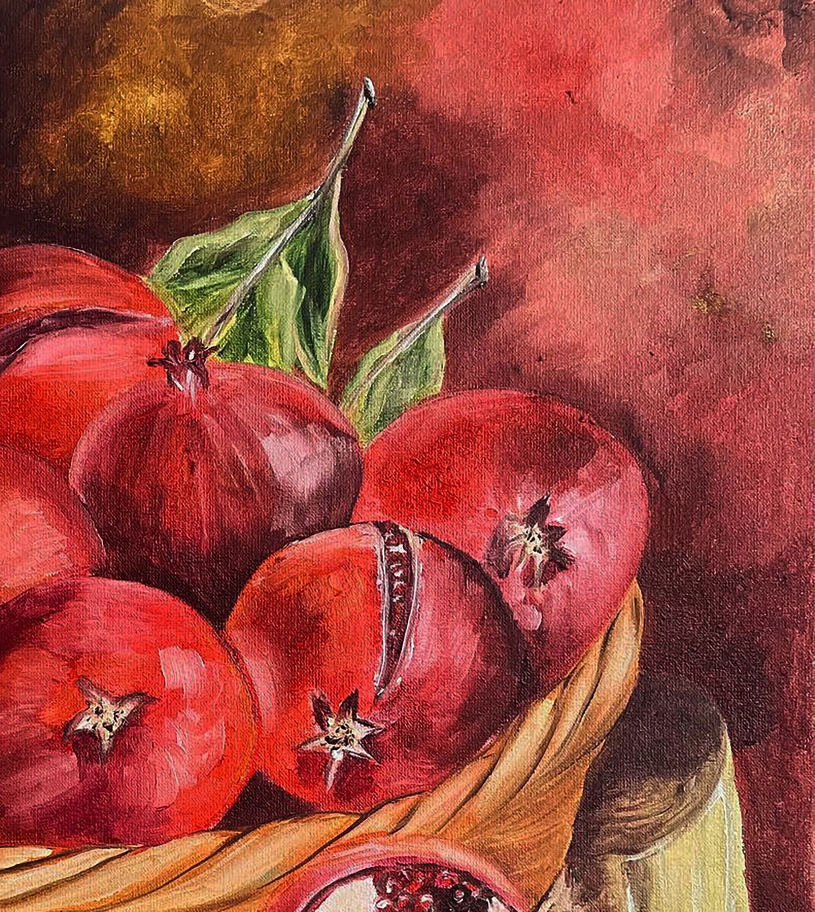 Oil painting The Generosity of a Pomegranate Basket Irina Sitaylo - 3