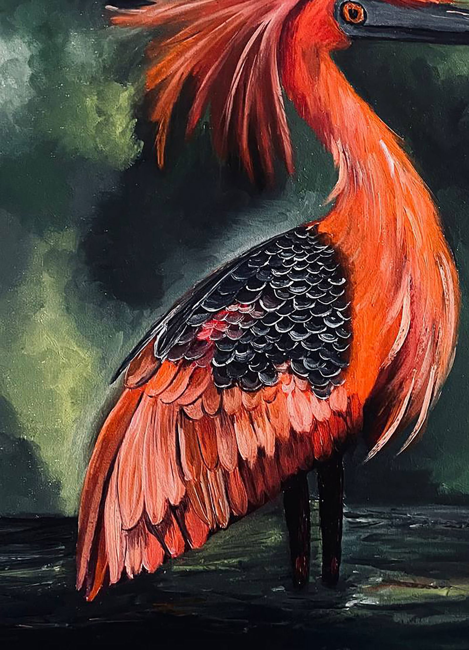 Oil painting Portrait of a Flame Bird Irina Sitaylo - 4
