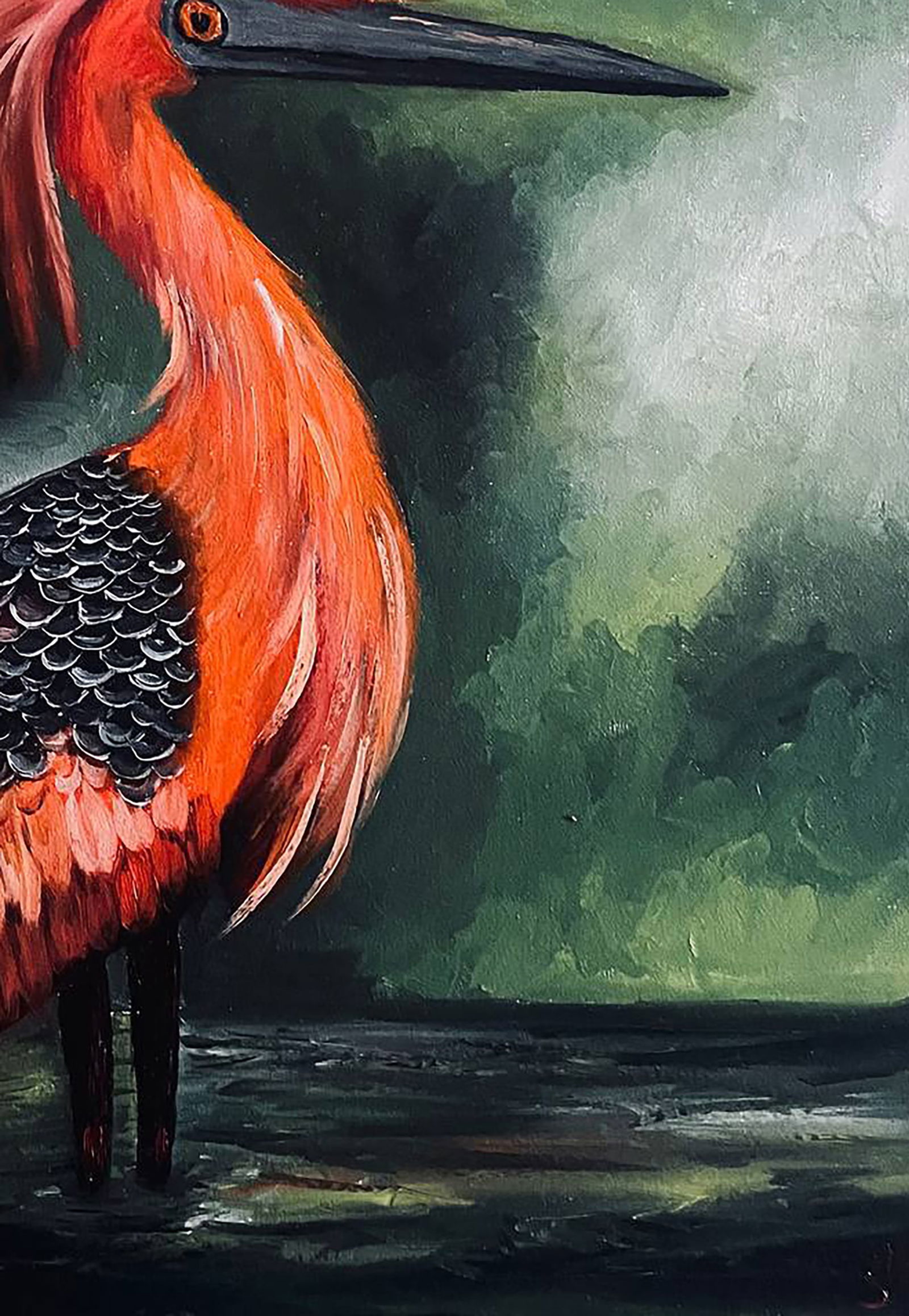 Oil painting Portrait of a Flame Bird Irina Sitaylo - 5
