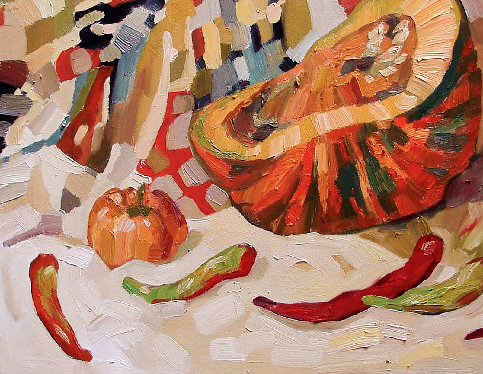 Oil painting Big pumpkin Tatyana Shulyak - 4