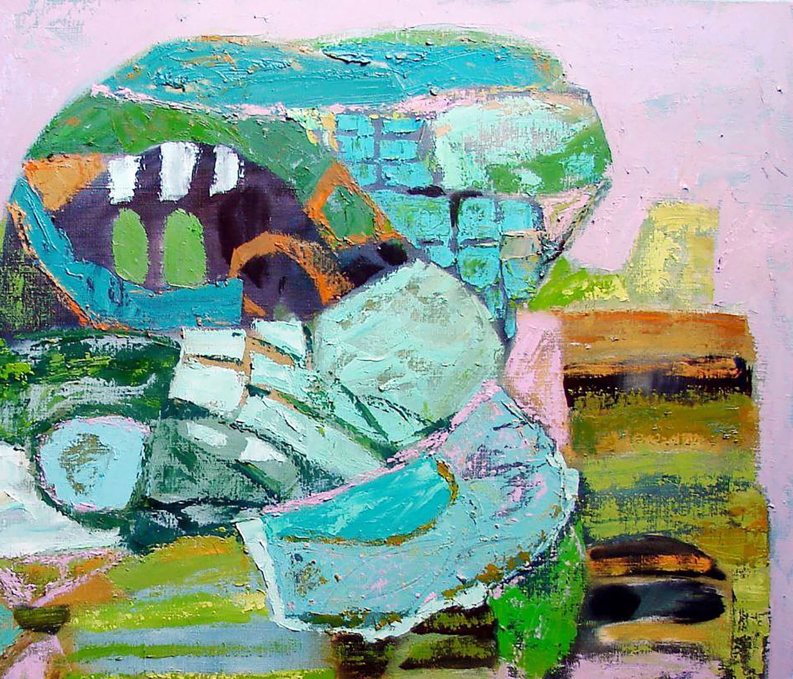 Oil painting Green Memory Tatyana Shulyak - 3