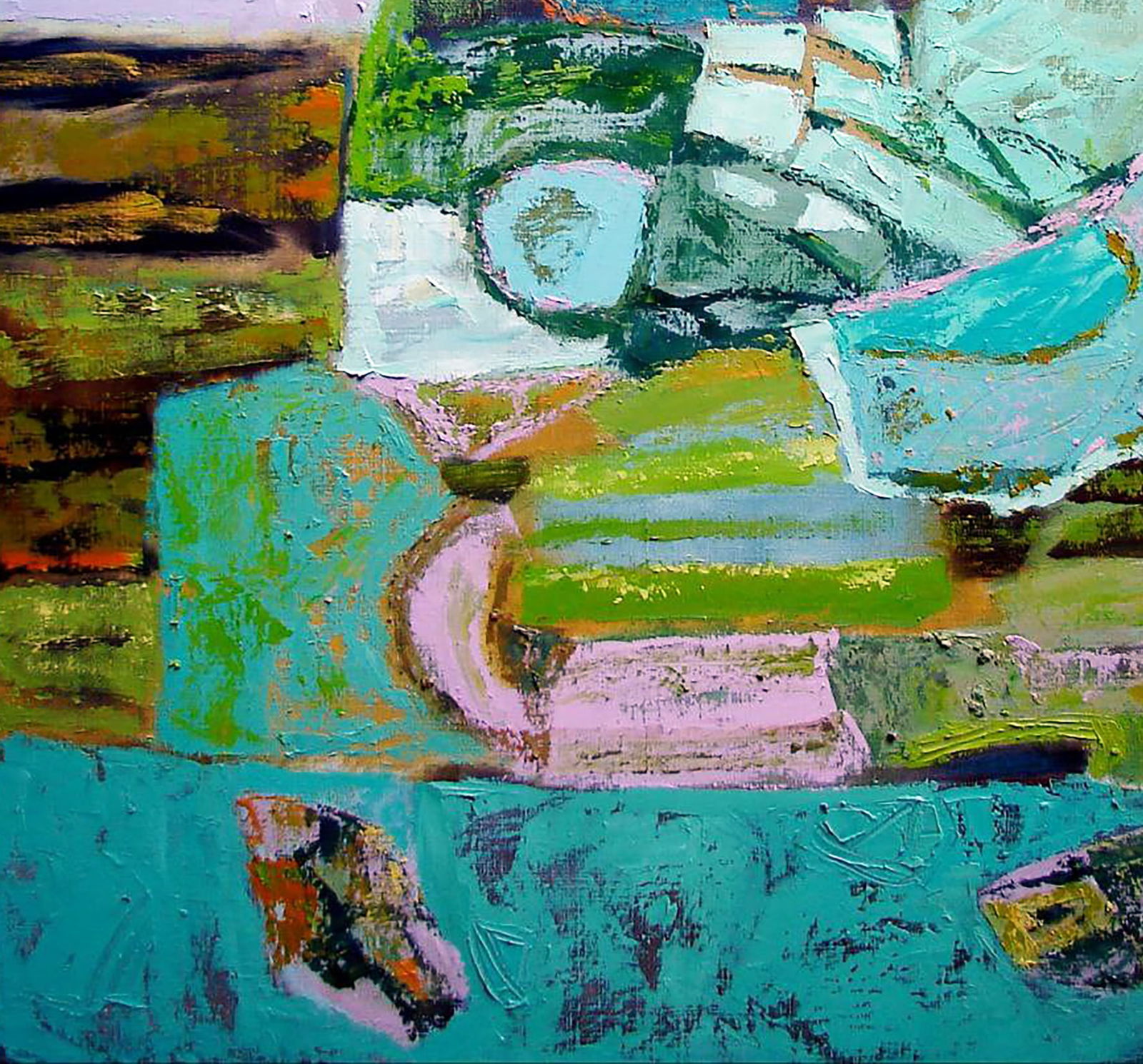 Oil painting Green Memory Tatyana Shulyak - 4