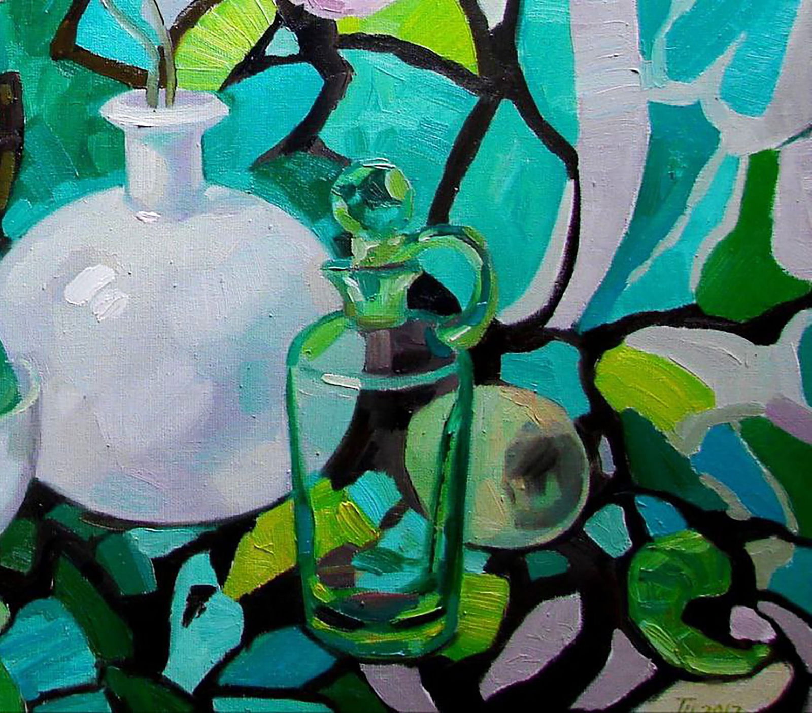 Oil painting Emerald still life Tatyana Shulyak - 5