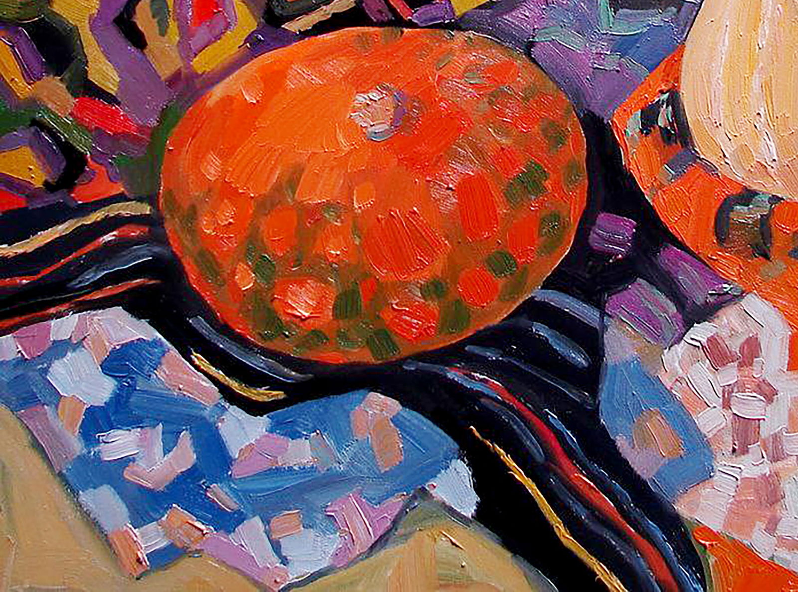 Oil painting Still life with Hokkaido pumpkin Tatyana Shulyak - 4