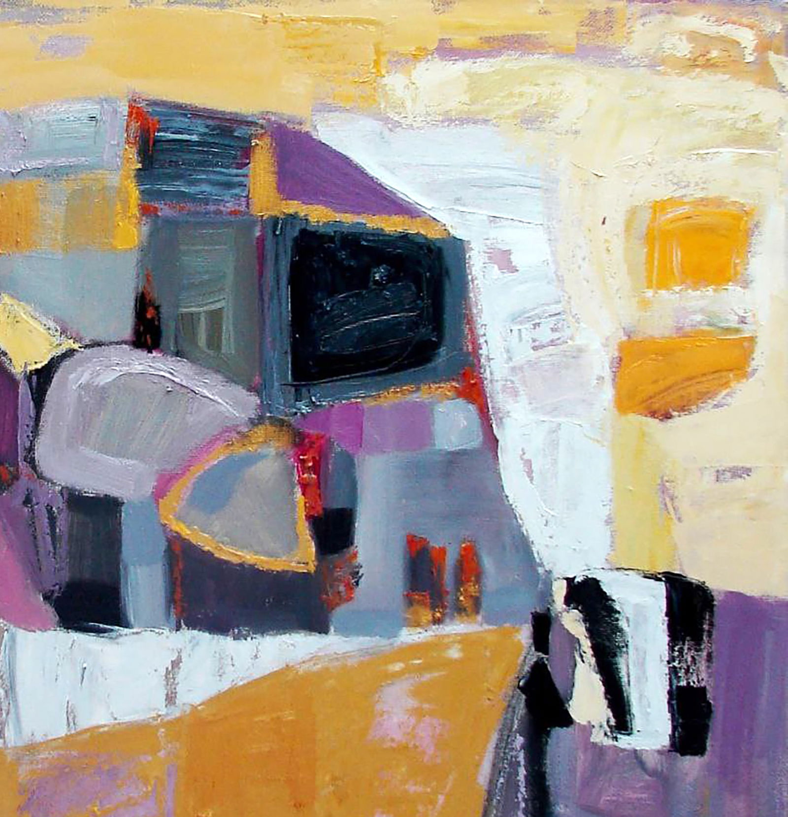Oil painting Lilac geometry Tatyana Shulyak - 3