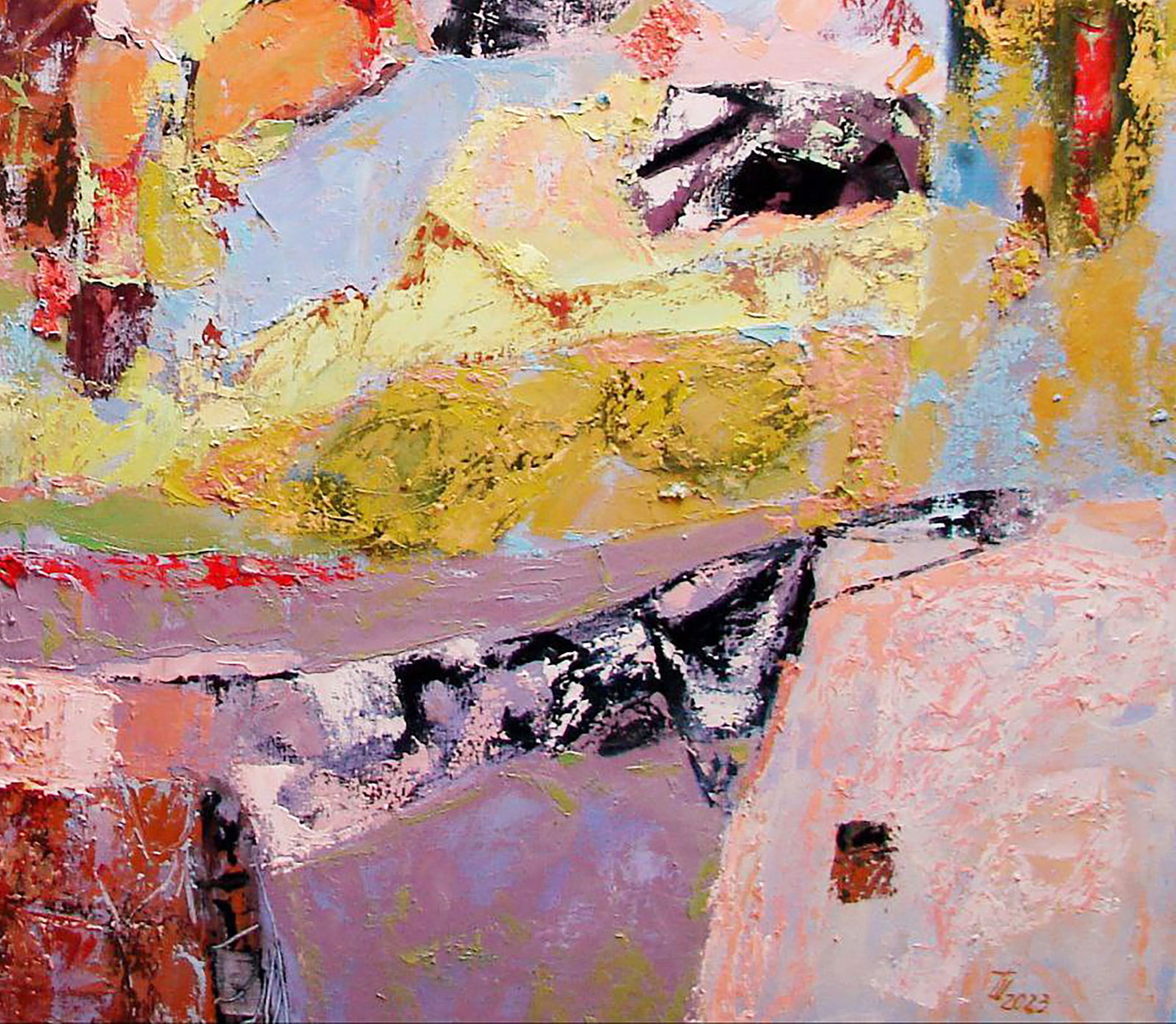 Oil painting Peach blossom Tatyana Shulyak - 5