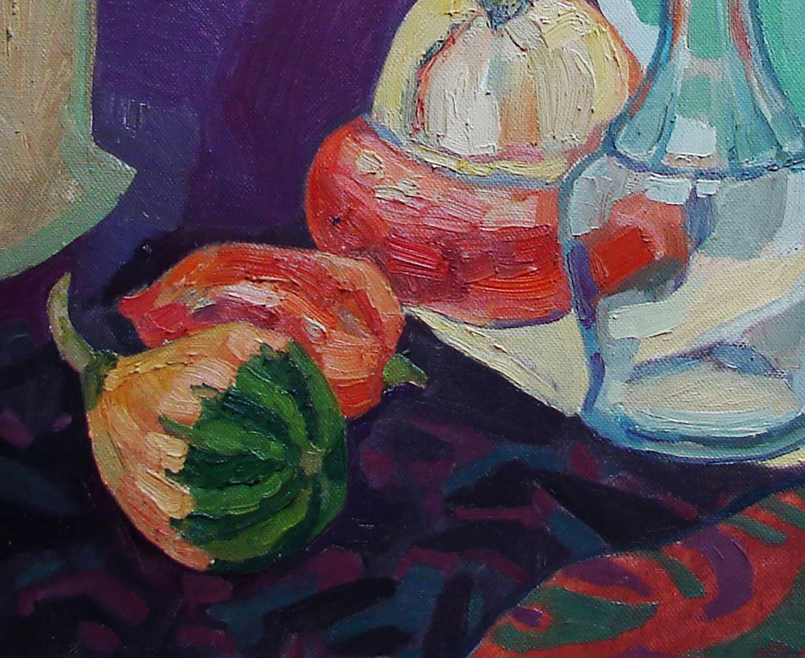 Oil painting Still life with watermelons and peppers Tatyana Shulyak - 3