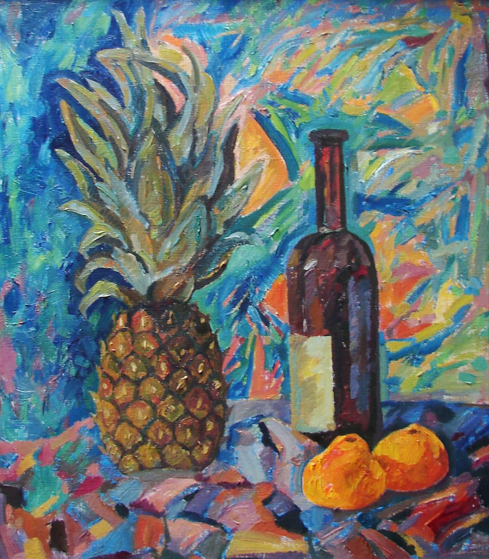 Oil painting Still life with pineapple Tatyana Shulyak - 2